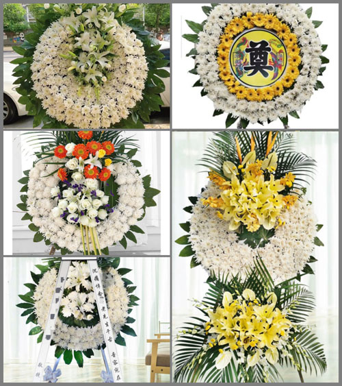 四川成都蒲江县寿安镇青龙社区花圈速递